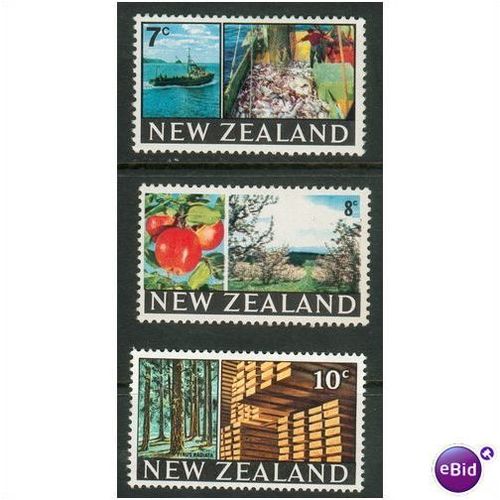 New Zealand stamps 1968 - SG 870/872/873 - NZ Industry part set - MNH