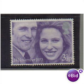 1973 GB ROYAL WEDDING 3 1/2P F/U SG 941