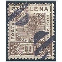 St Helena 1896 SG52 10d Brown Fine Used.