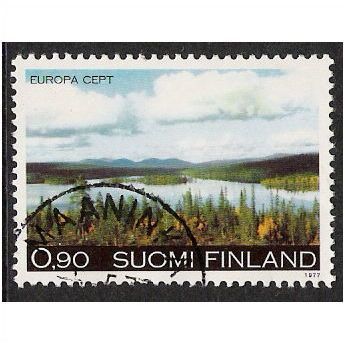 Mi 808: Europa: Landscapes: Autumn Landscape, Northern Finland.