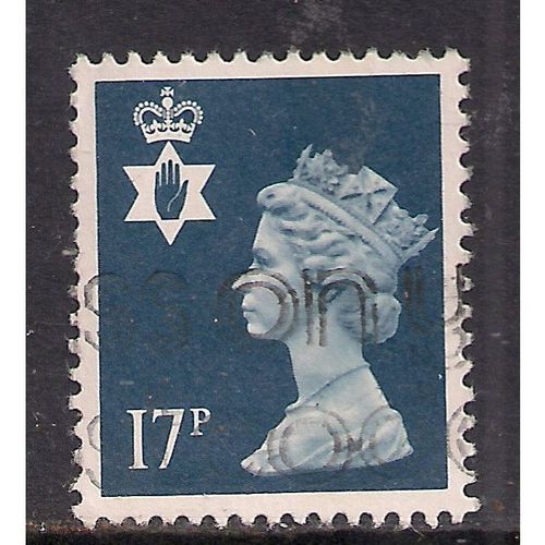 Great Britain 1990 Northern Ireland 17p Deep Blue Used SG NI44 NIMH31 Stamp