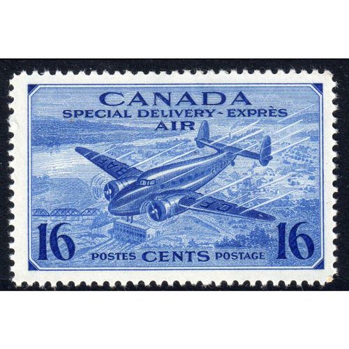 CANADA Sg S13 1942 16c blue (AIR) MTD MINT (G44)