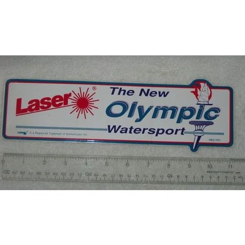 Laser The New Olympic Watersport Bumper Sticker Decal