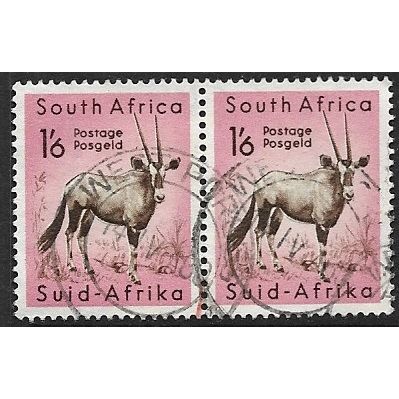 1954 SG 161 - fine used (o) - pair - ANIMAL
