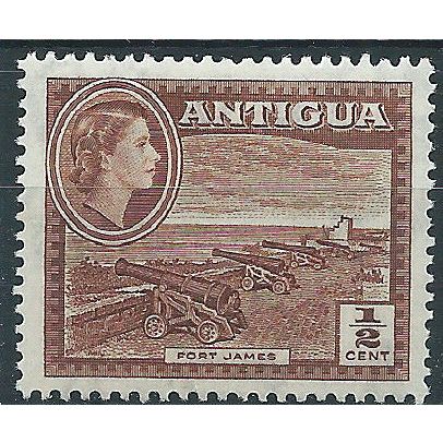 Antigua 1956 SG120a 1/2c Brown Mounted Mint . ..