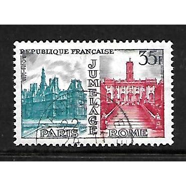 FRANCE 1958 35F PARIS - ROME - FRIENDSHIP SG 1399 FINE USED#