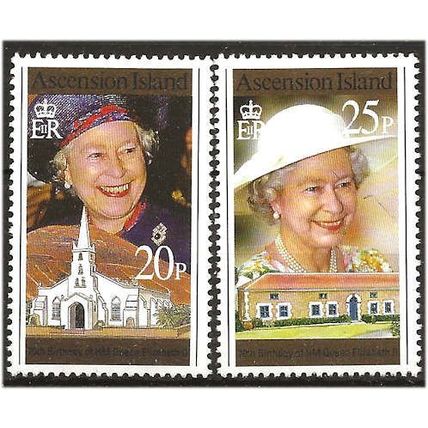 Ascension Island 1996 HM Queen 70th Birthday Set SG671-672 Unmounted Mint ...