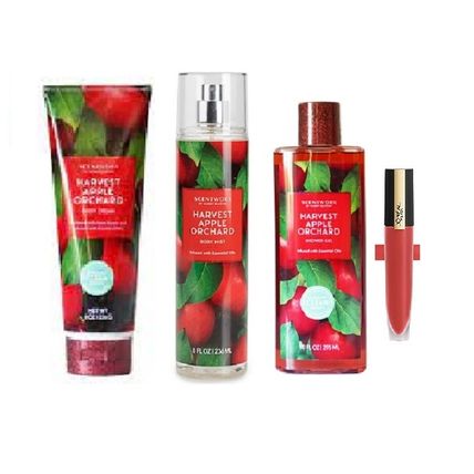 Scentworx Harvest Orchard Apple 3 Piece Set w L'oreal Adored Lip Stain
