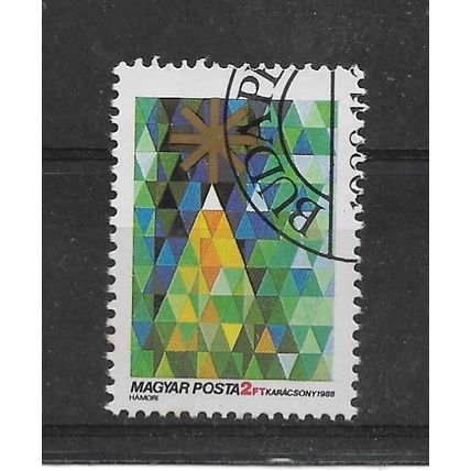 Hungary.1988 Christmas stamp.Fine Used.Mar23