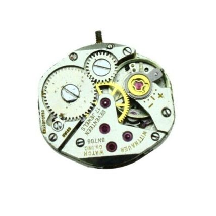 WITTNAUER 6N7G6 Vintage 17 J Watch Movement 7 x 7.75''' = 15.5 x 17.75 mm