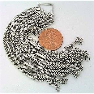 Stainless Steel Chain Tassel Pendant