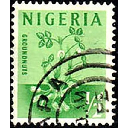 Nigeria 1961 Groundnuts 1/2d Used Stamp