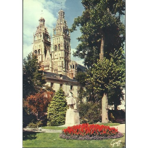 France PC - En Touraine - Cathedrale Saint-Galien, vue du Square F. Sicard