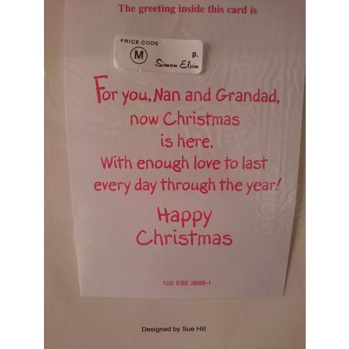 Large Christmas Cards - Nan & Grandad