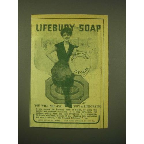 1902 Lifebuoy Soap Ad - You will not ask why a life-Saver?