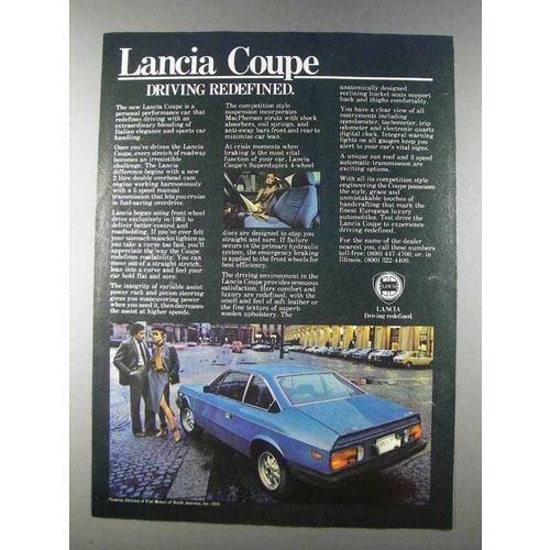 1980 Lancia Coupe Ad - Driving Redefined
