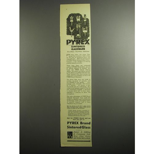 1948 Pyrex Sintered Glassware Ad