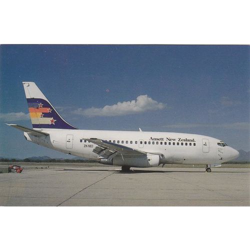 Ansett New Zealand Boeing B737 122 Civil Aircraft Postcard (A20036)