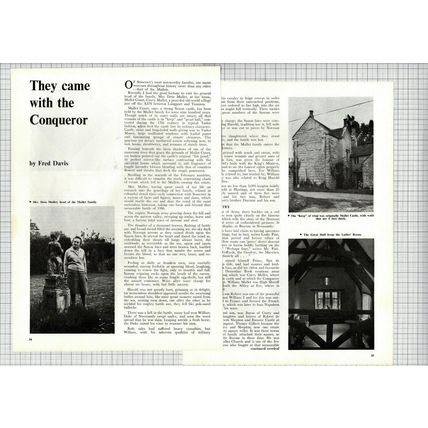 (6501) Mrs Deta Mallet Curry Mallet Somerset - 1969 Article