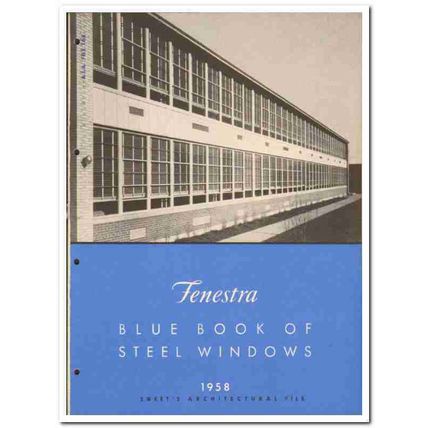 Fenestra Inc 1958 vintage windows catalog steel awning projected
