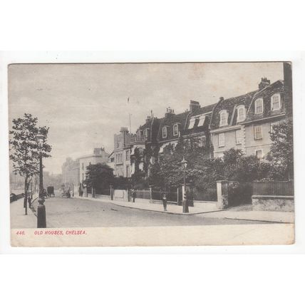 Old Houses Chelsea Postcard 1907 London Publisher E Gordon Smith