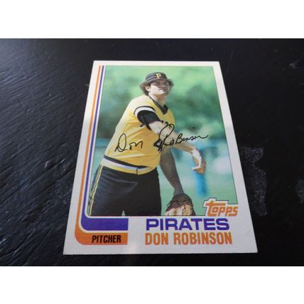 1982 Topps Card # 332A Don Robinson Excellent-Mint (6) Pittsburgh Pirates