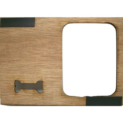 Cocker Spaniel Engraved Wood Picture Frame Magnet