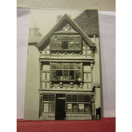 HARVARD HOUSE, STRATFORD UPON AVON, WARWICKSHIRE. unused postcard #