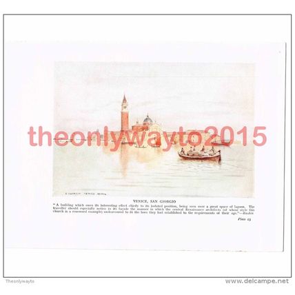 Venice, San Giorgio, Italy, Book Illustration (Print), c1920