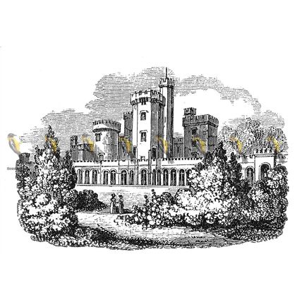 East Cowes Castle, Isle Of Wight, England, 1840, MODERN REPRODUCTION