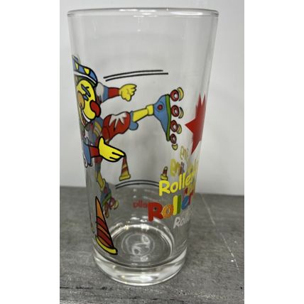 Rollerblading Nutella Drinking Glass Vintage Drinkware Glassware