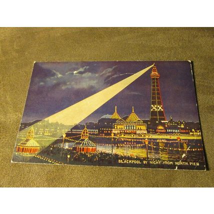 1930's Postcard - Blackpool Illuminations, Lancashire Artist A1981