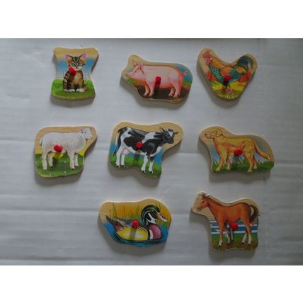 Puzzle - Melissa and Doug Wooden Sound Puzzle - #268 - Farm Animals