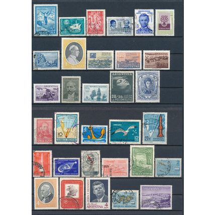 127x Stamp Mix - Argentina - F H & NM H - Commemorative & Definitive