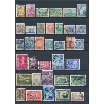 127x Stamp Mix - Argentina - F H & NM H - Commemorative & Definitive