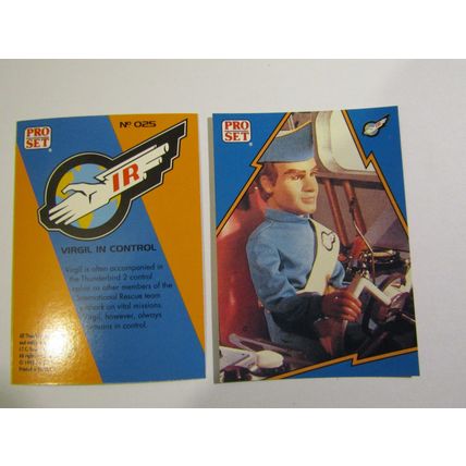 25. Virgil in Control - Thunderbirds IR 1992 PRO SET Trade Card.