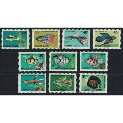 Hungary Aquarium Ornamental Fishes 10v 1962 MNH SG#1796-1805