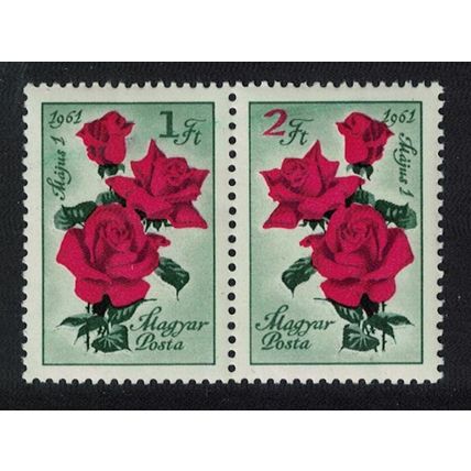 Hungary Roses May Day 2v Pair 1961 MNH SG#1734-1735