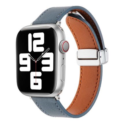 Magnetic Buckle Skin Feel Leather Watch Band, For Apple Watch Serie 2 42mm, For