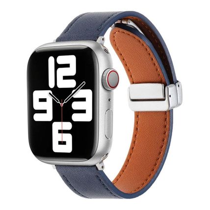Magnetic Buckle Skin Feel Leather Watch Band, For Apple Watch Serie 2 42mm, For