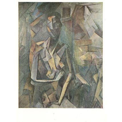 Pablo Picasso Seated Nude 1909 Tate Gallery Painting Postcard