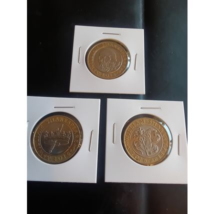 Queen Elizabeth shakespear £2 coin set