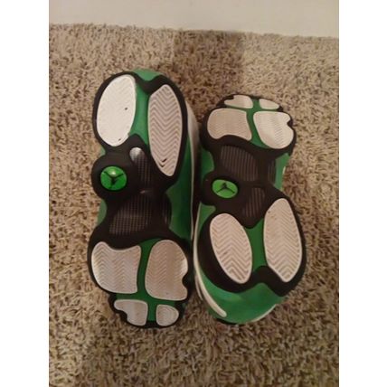 Size 6.5y - Jordan 13 Retro Lucky Green