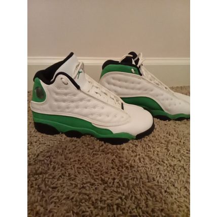 Size 6.5y - Jordan 13 Retro Lucky Green