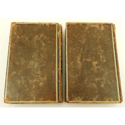 Poems Of Ossian Antique 1803 Georgian Leather Book Set - Macpherson