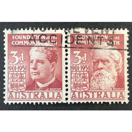 AUSTRALIA 1951 SG 0241/2 USED PAIR