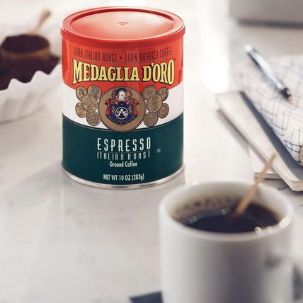 Medaglia D'Oro Italian Roast Espresso Style Ground Coffee, 10 Ounces (Pack of 12