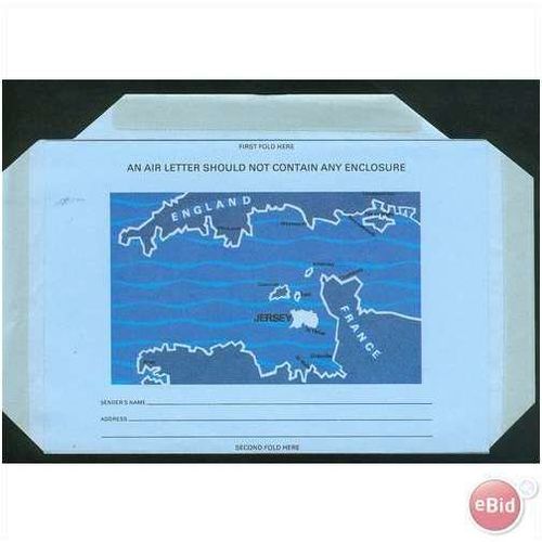 Jersey airletter 1970's? - Official postage uprated 2p