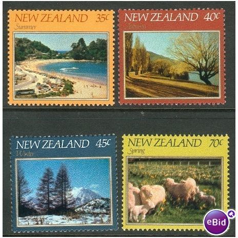 New Zealand stamps 1982 - SG 1266-1269 - The Seasons MNH