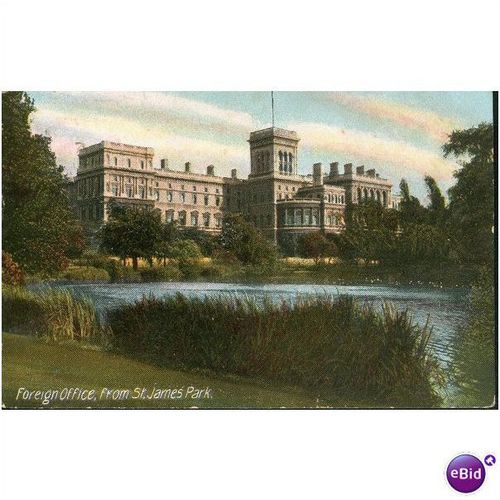 Antique GB Postcard 1912 - Foreign Office, From St. James Park, London